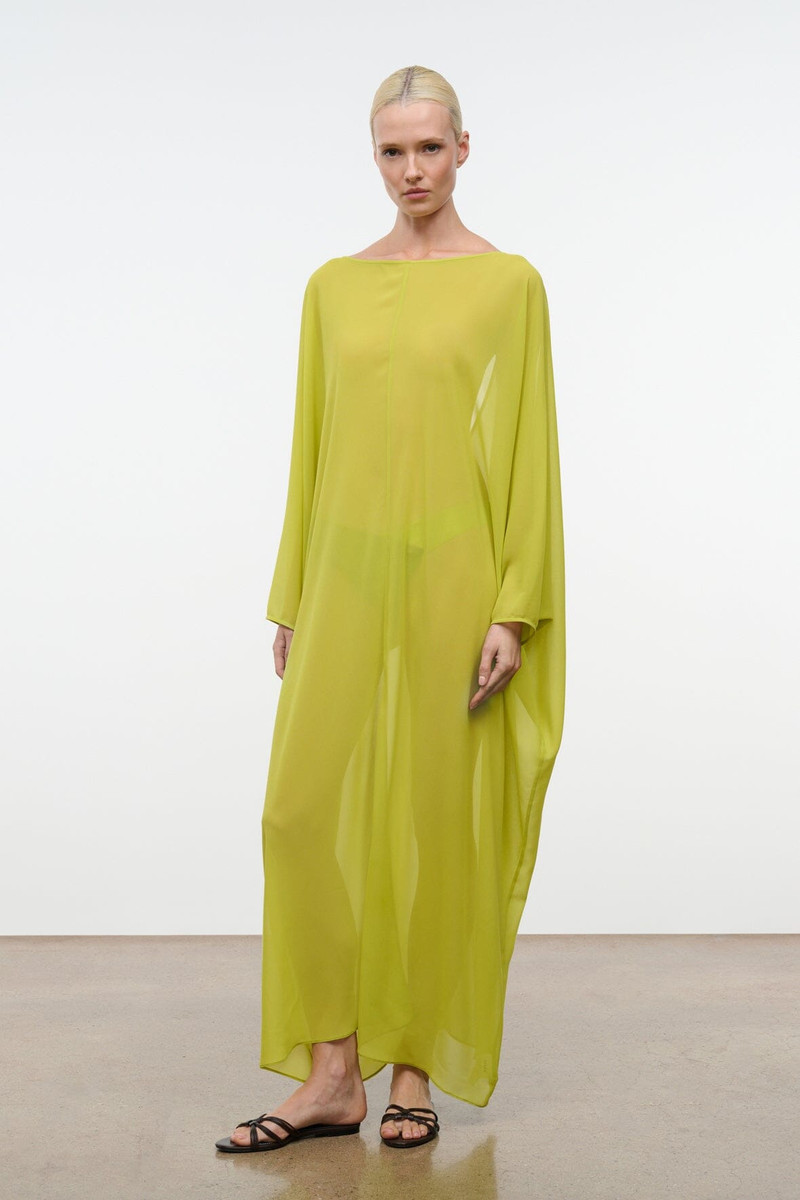 STAUD NOUR DRESS CITRON 1