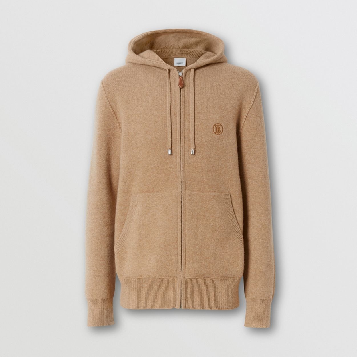 Monogram Motif Cashmere Blend Hooded Top - 1