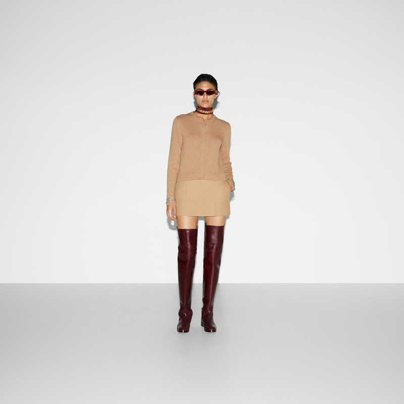 GUCCI Wool and cashmere cardigan outlook