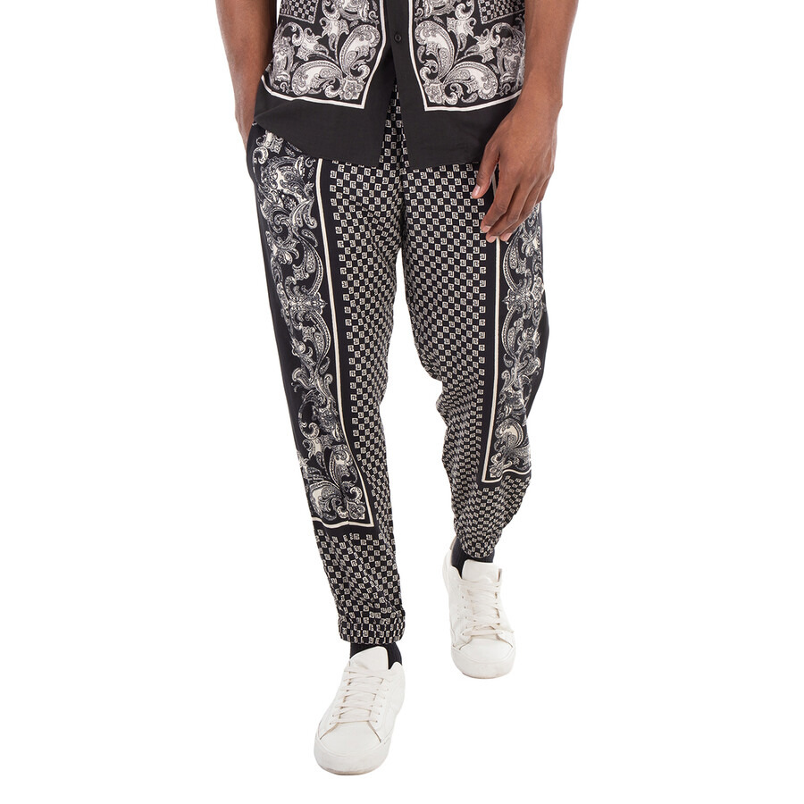 Balmain Mini Monogram Paisley Print Trousers - 3