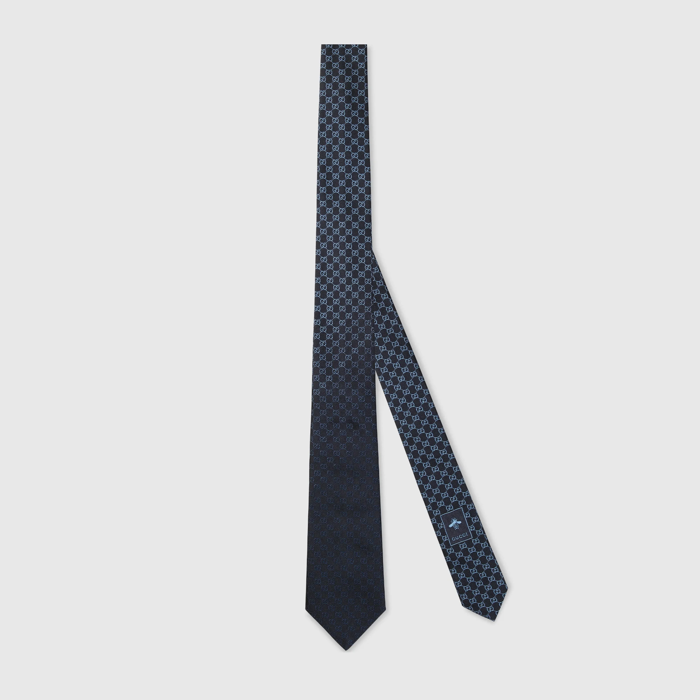 GG silk jacquard tie - 1