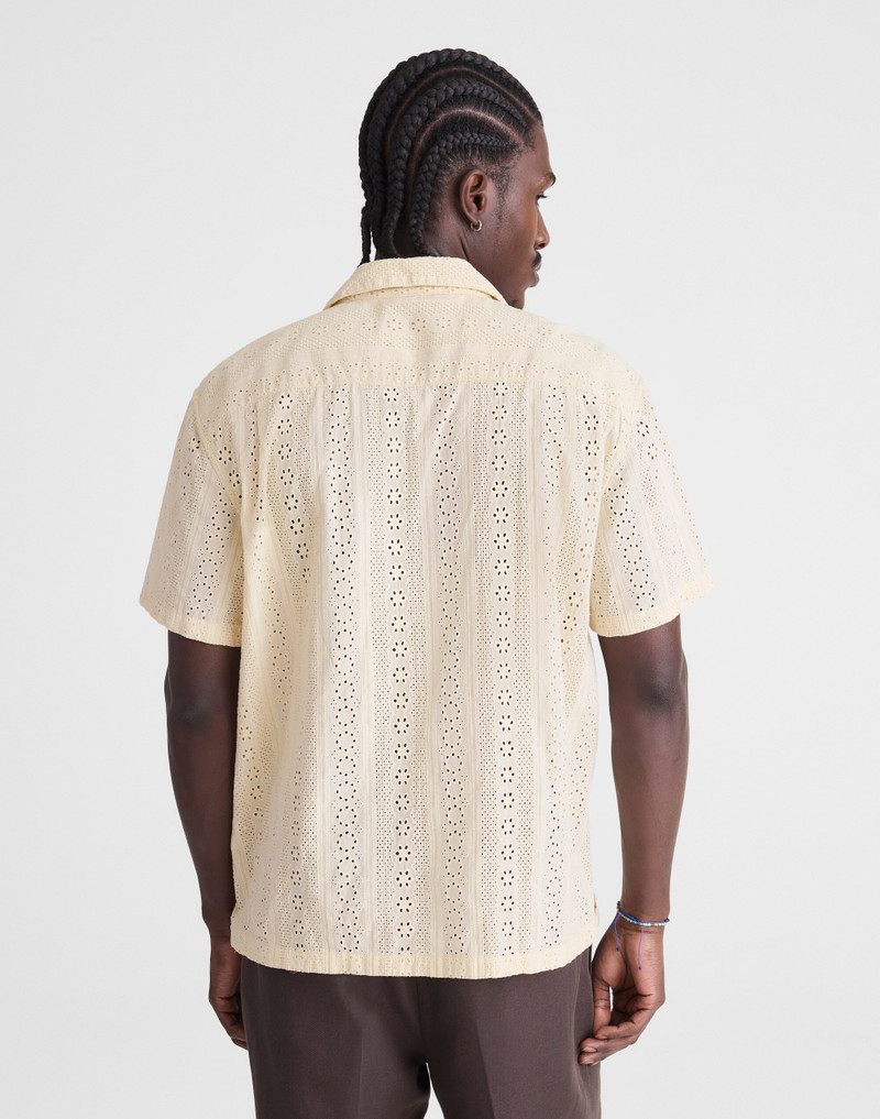 Madewell Camp-Collar Short-Sleeve Shirt in Embroidered Cotton outlook