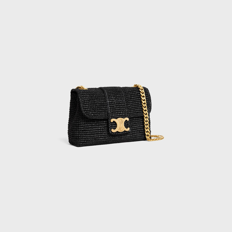 CELINE MINI CELINE VICTOIRE IN RAFFIA outlook