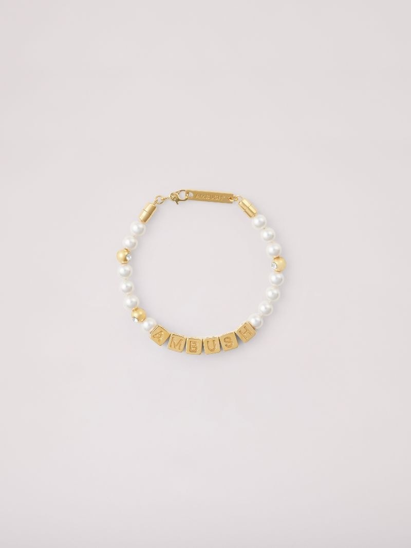 Pearl Letterblock Bracelet - 1