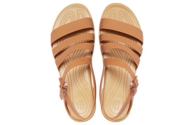 (WMNS) Crocs Brown Sandals 206107-277 - 5