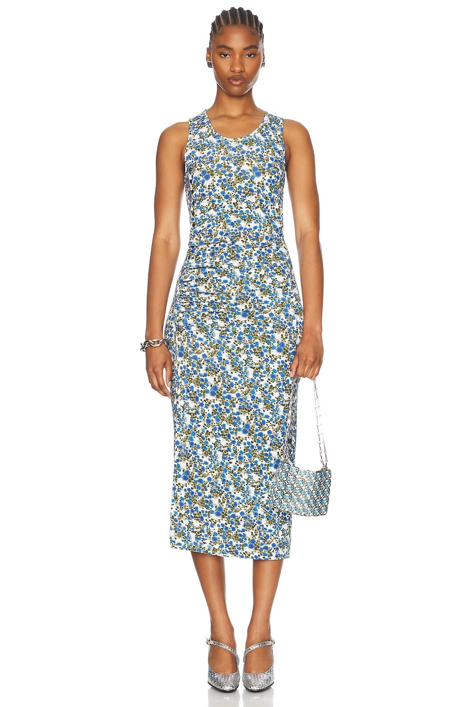 Sleeveless Midi Dress - 4