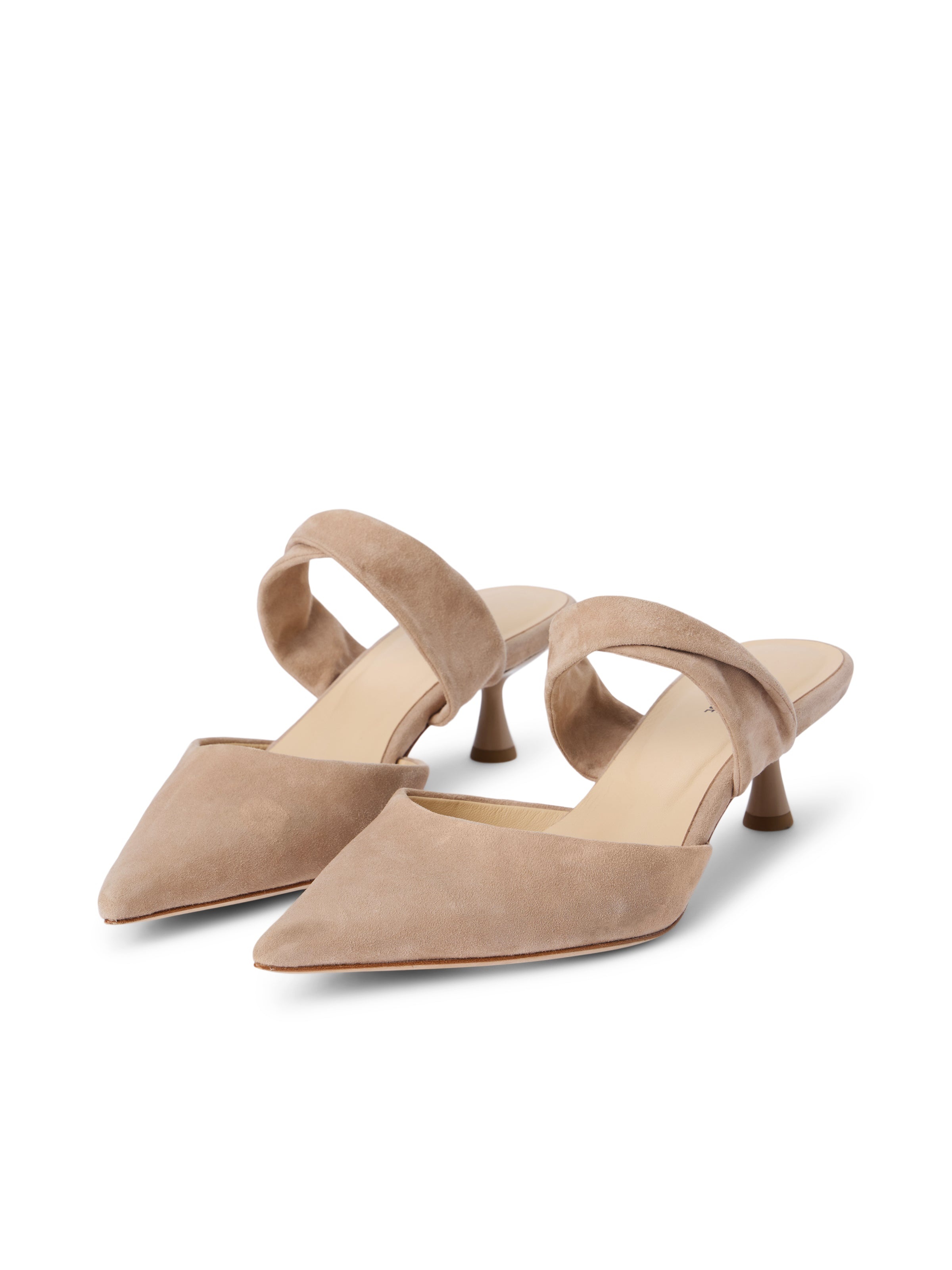 Chloe Heeled Suede Mule - 4