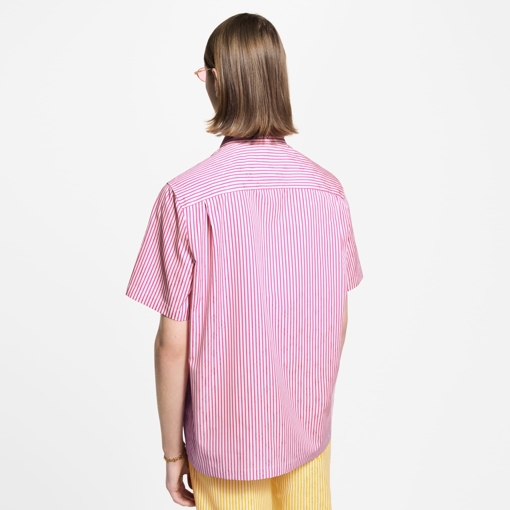 Monogram Striped Short-Sleeved Shirt - 5