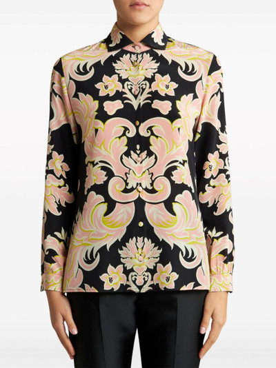 Etro paisley-print silk shirt outlook