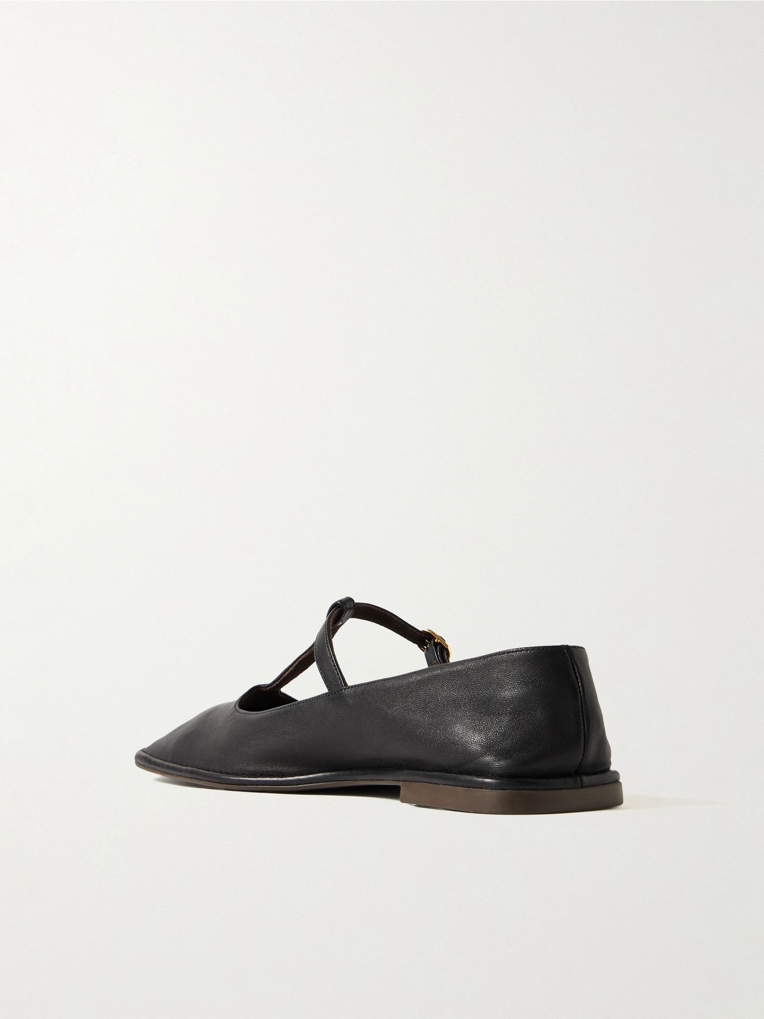 Leather Mary Jane ballet flats Black - 3