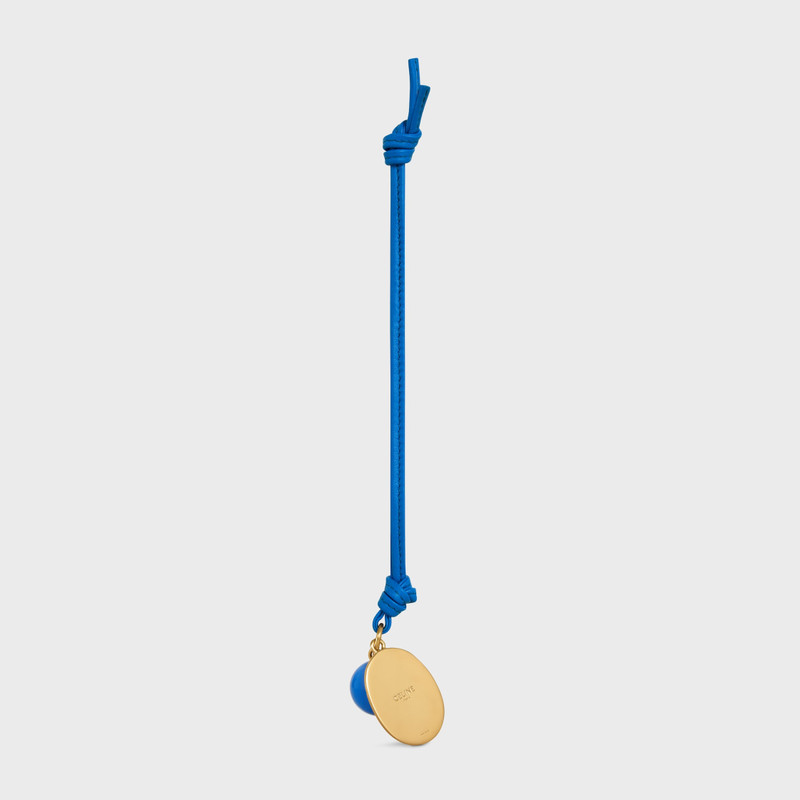 MAISON CELINE MEDALLION CHARM IN SMOOTH LAMBSKIN AND METAL 3