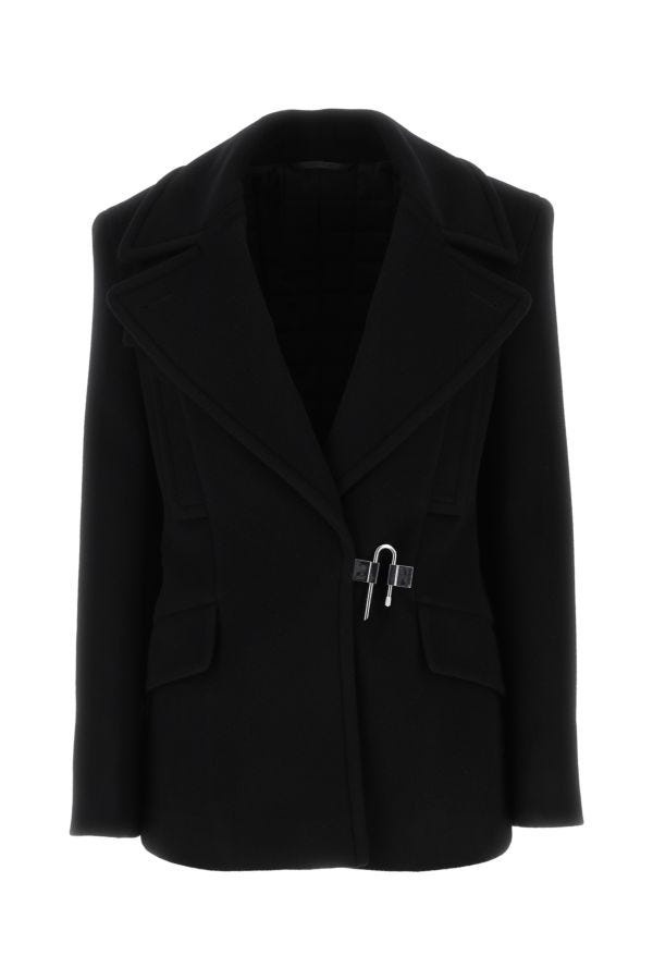 Givenchy Woman Black Wool Coat - 1