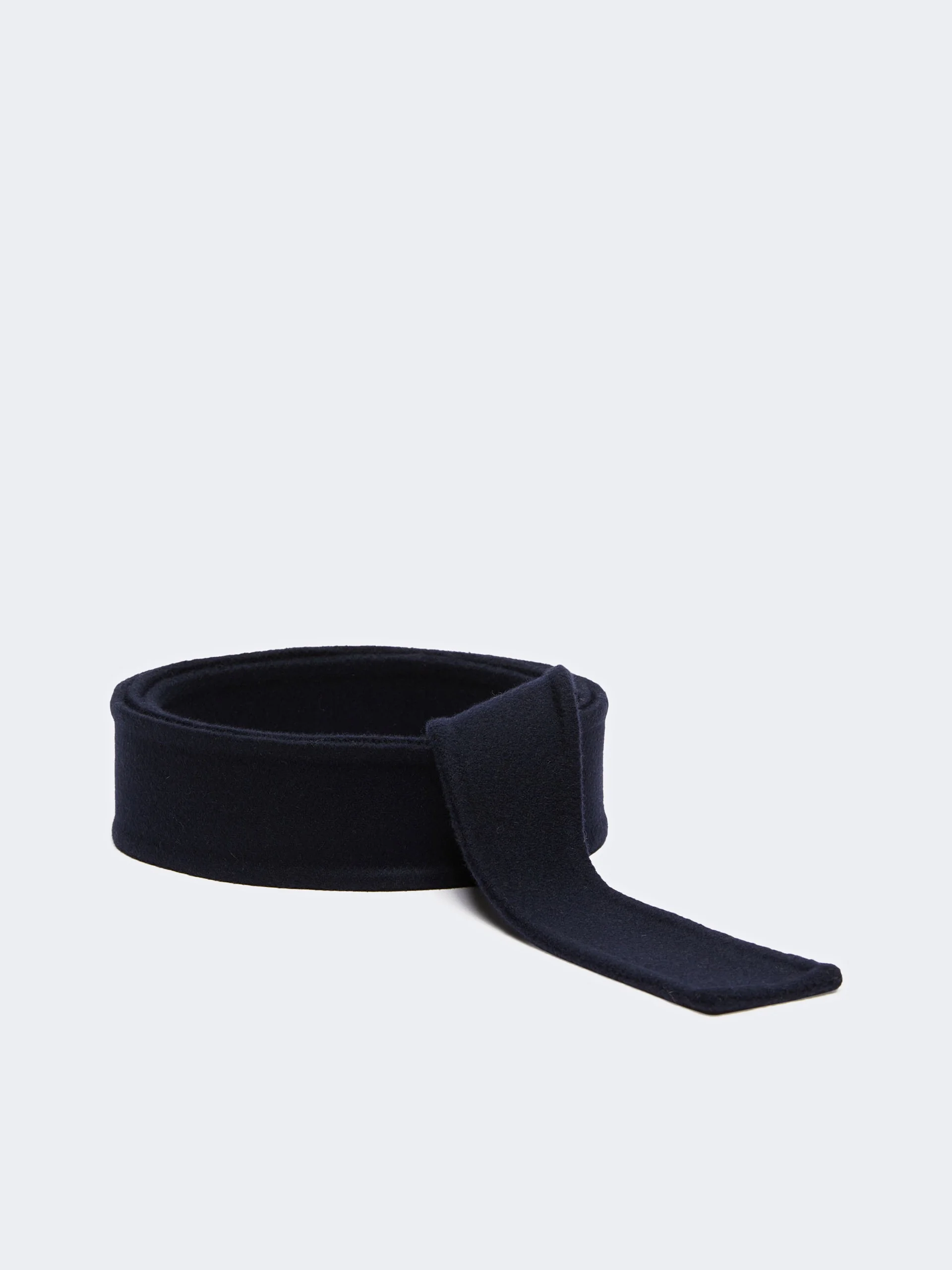 Belt in pure wool fabric - MIDNIGHTBLUE - 1