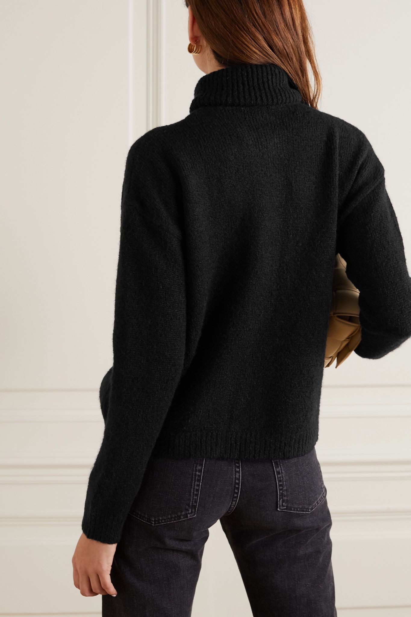 Embroidered knitted turtleneck sweater - 3