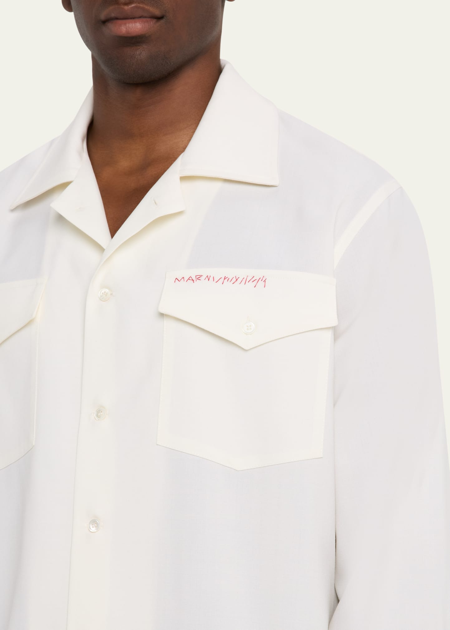 Men's Embroidered Logo Sport Shirt - 5