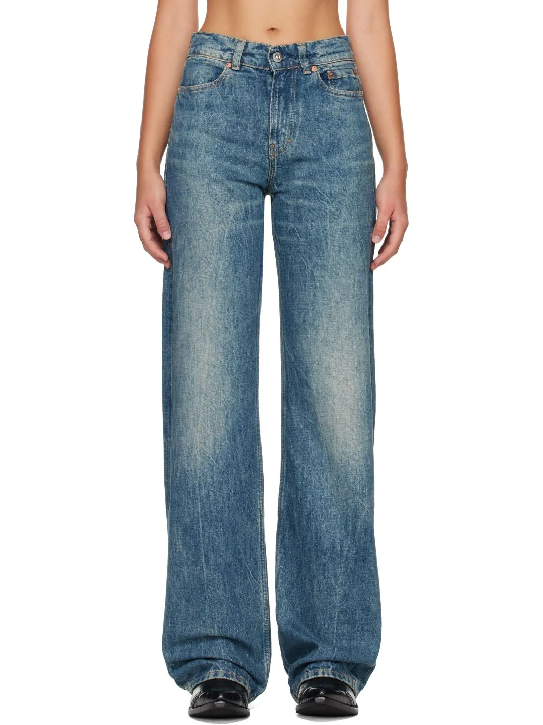 Blue Wata Cut Jeans - 1