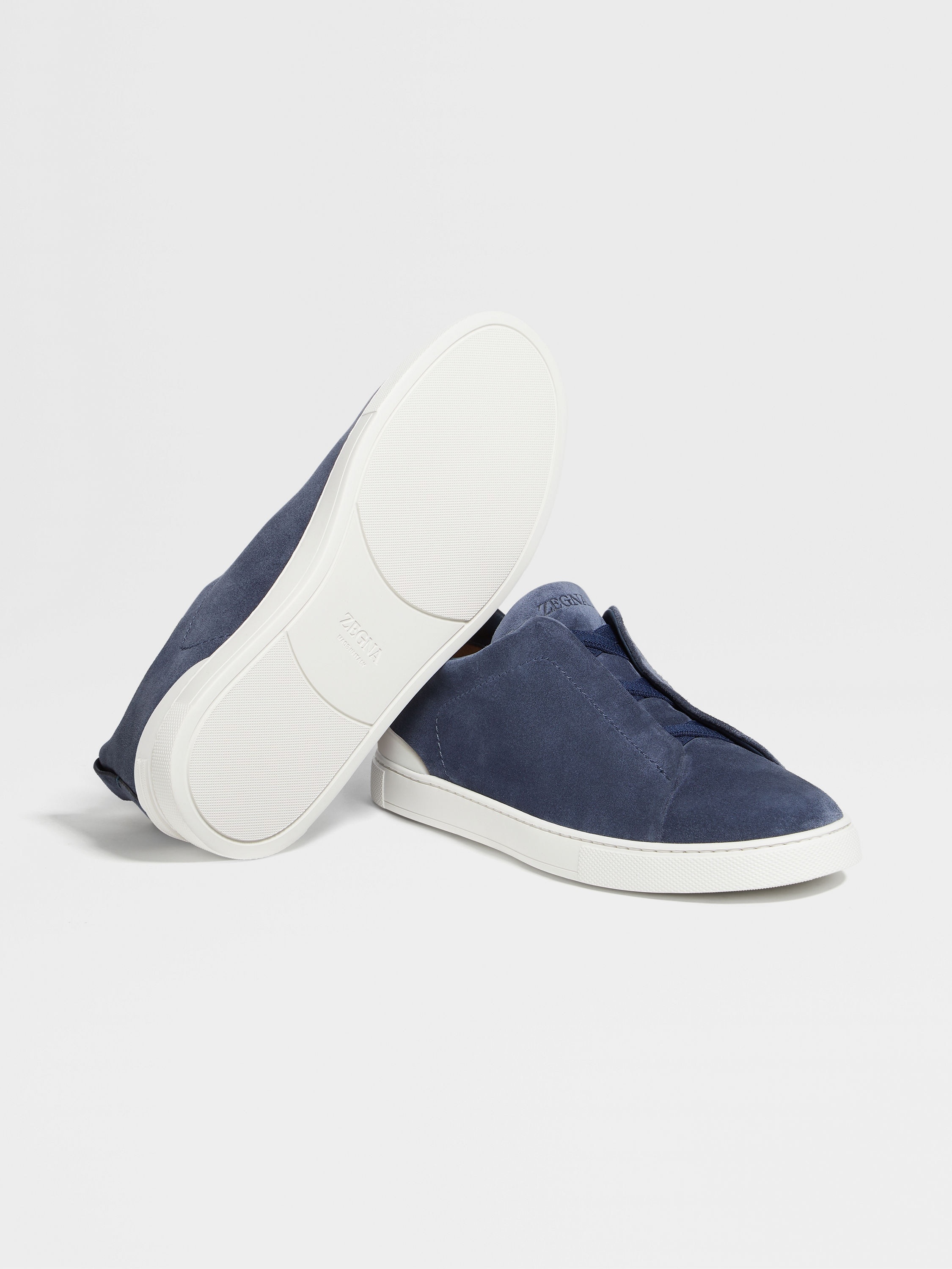 UTILITY BLUE SUEDE TRIPLE STITCH™ SNEAKERS - 4