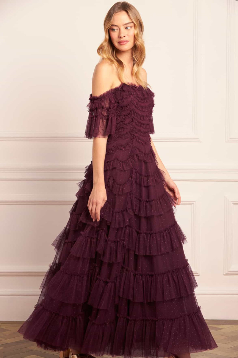 Needle & Thread Aviana Off-Shoulder Gown outlook