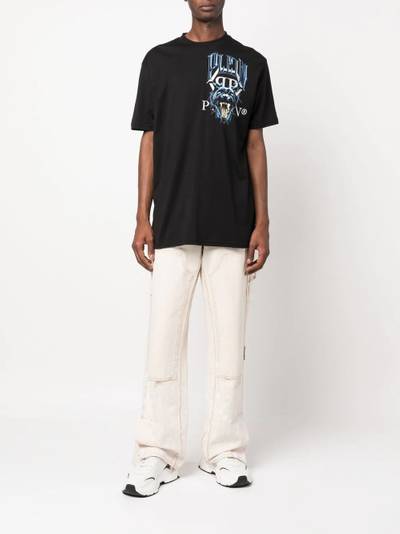 PHILIPP PLEIN logo print T-shirt outlook