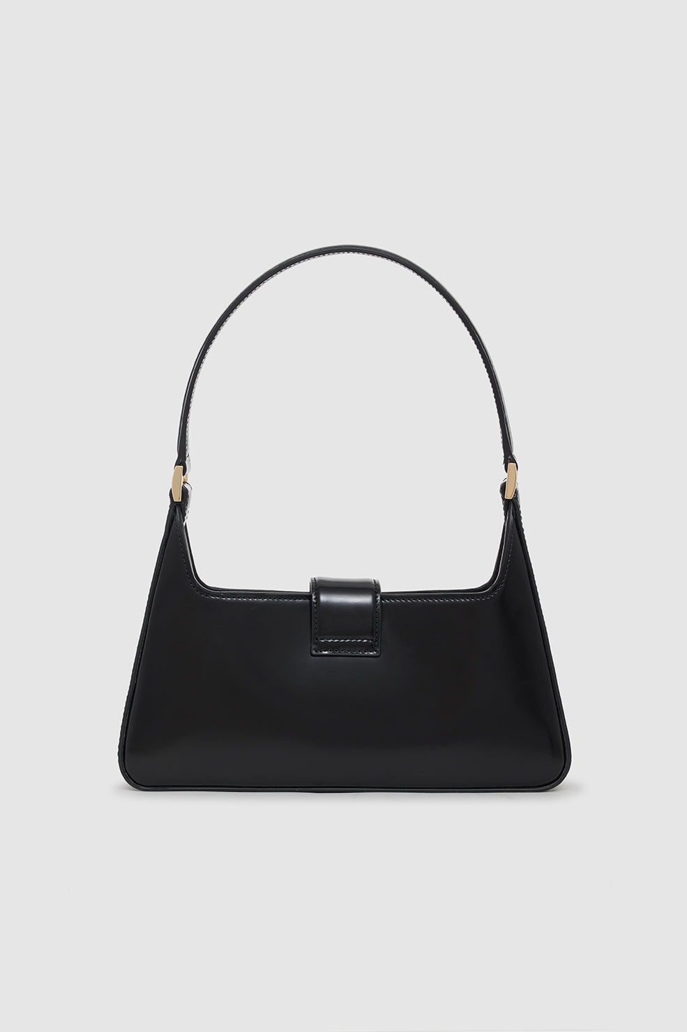 Lou Shoulder Bag - High-Shine Black - 3