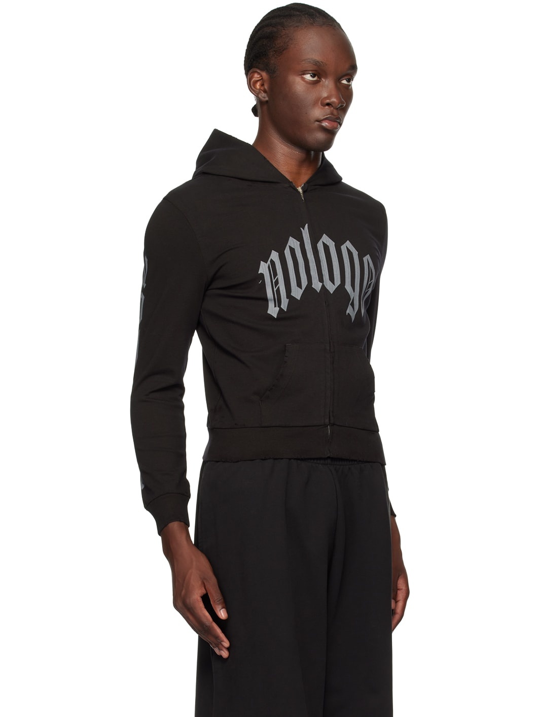 Black 'Nologo' Hoodie - 2