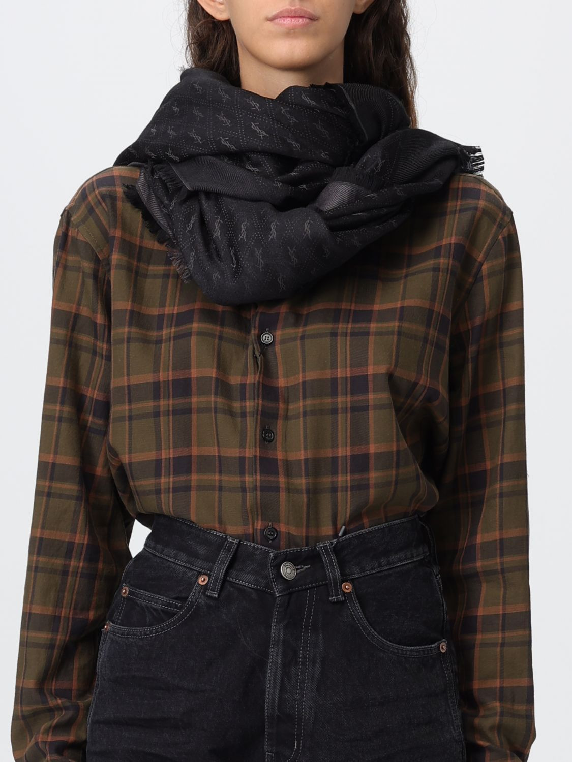 Scarf woman Saint Laurent - 2