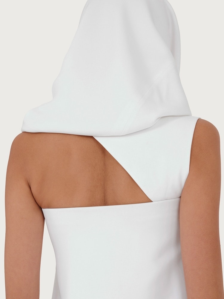 HOODED MINI DRESS - 5