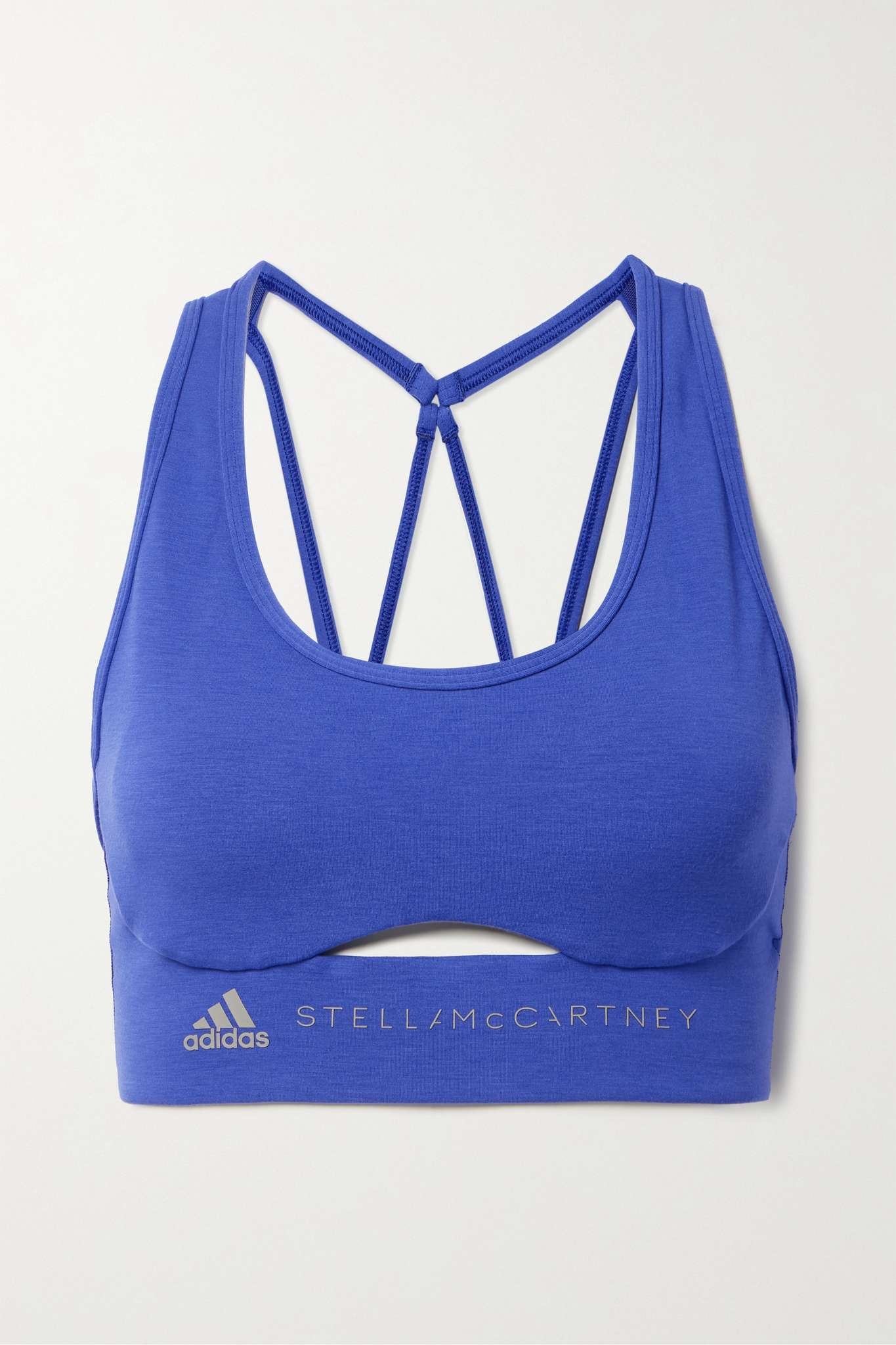 adidas TrueStrength cutout printed sports bra