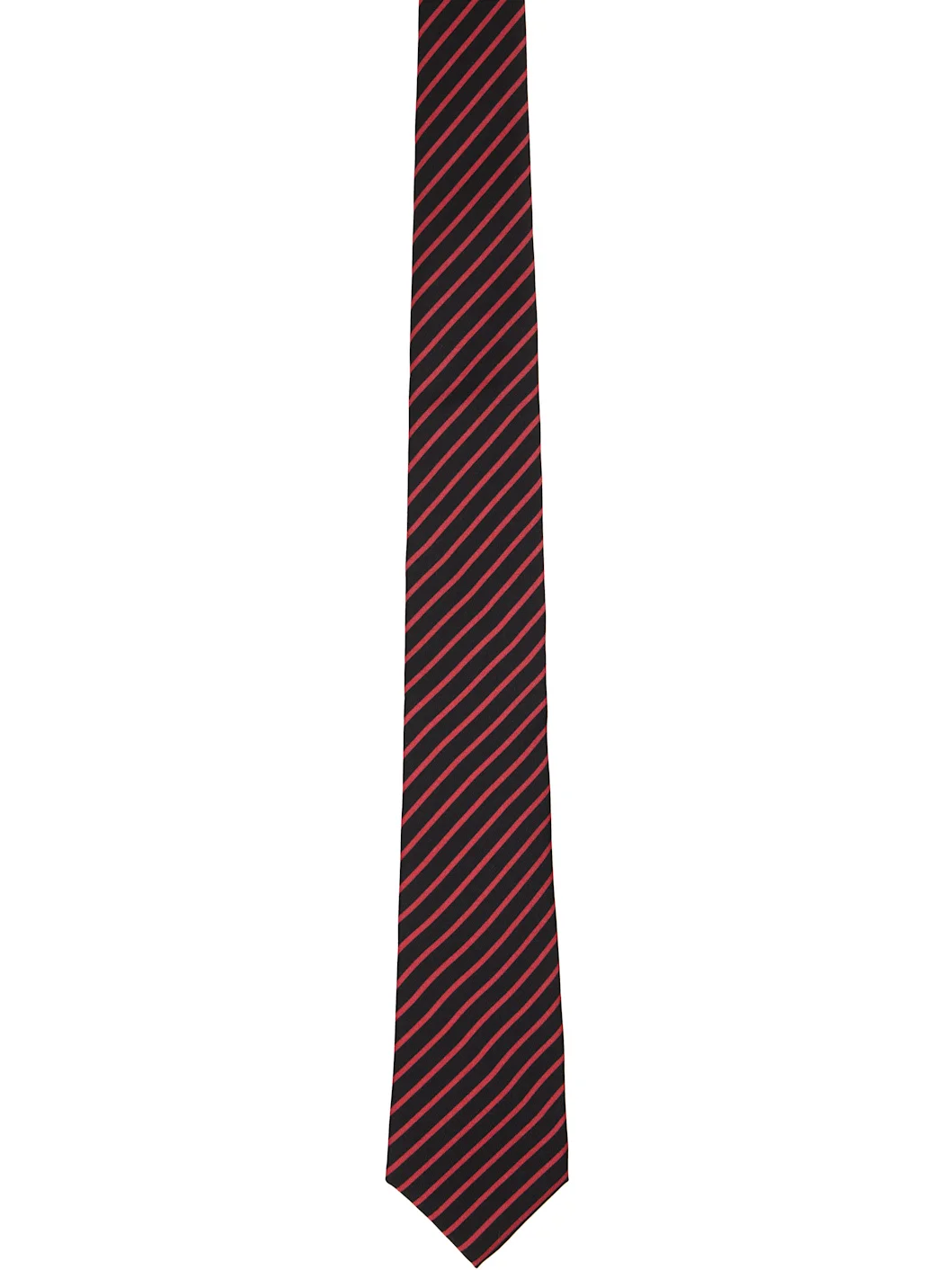 Black & Red Striped TIe - 1
