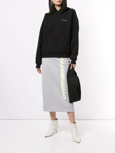 Alexander Wang loose-fit logo hoodie outlook