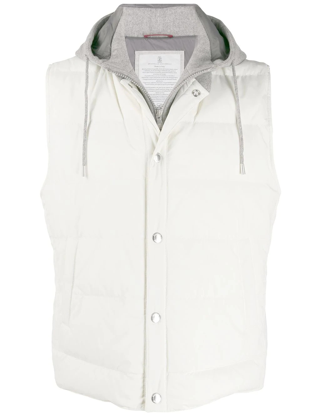 hooded gilet - 1