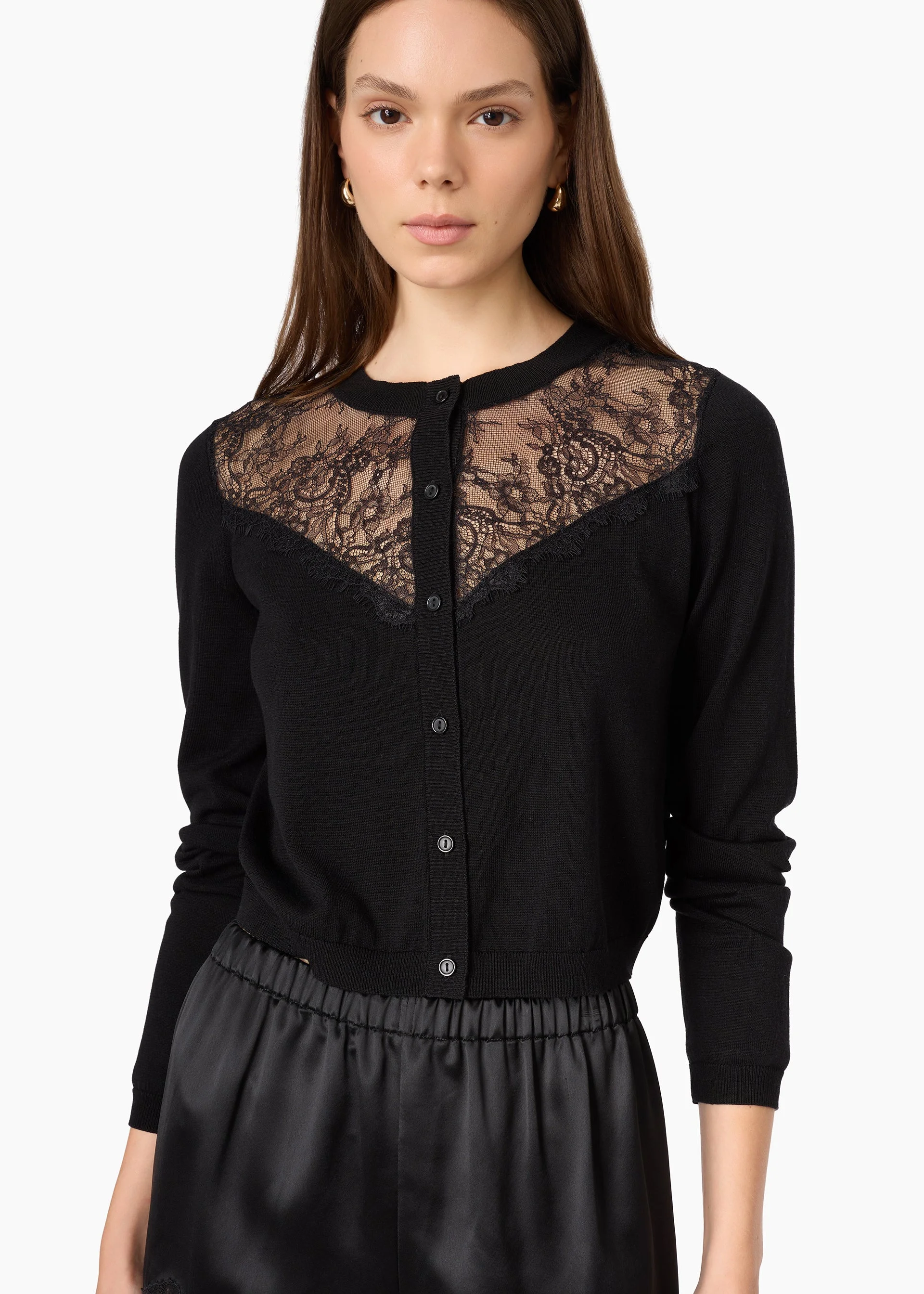 HARLETH CARDIGAN BLACK - 1