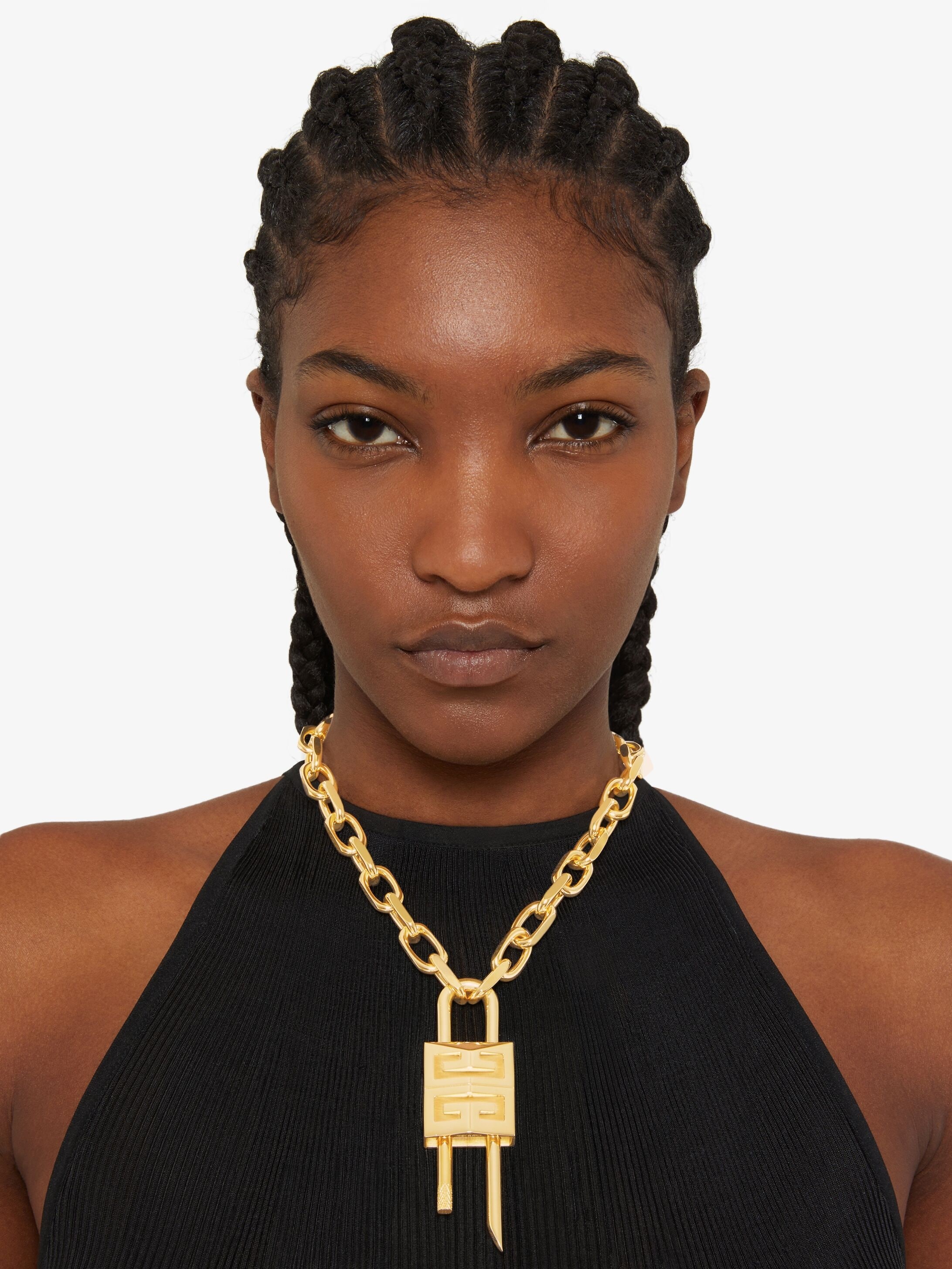 LOCK 4G NECKLACE IN METAL - 3