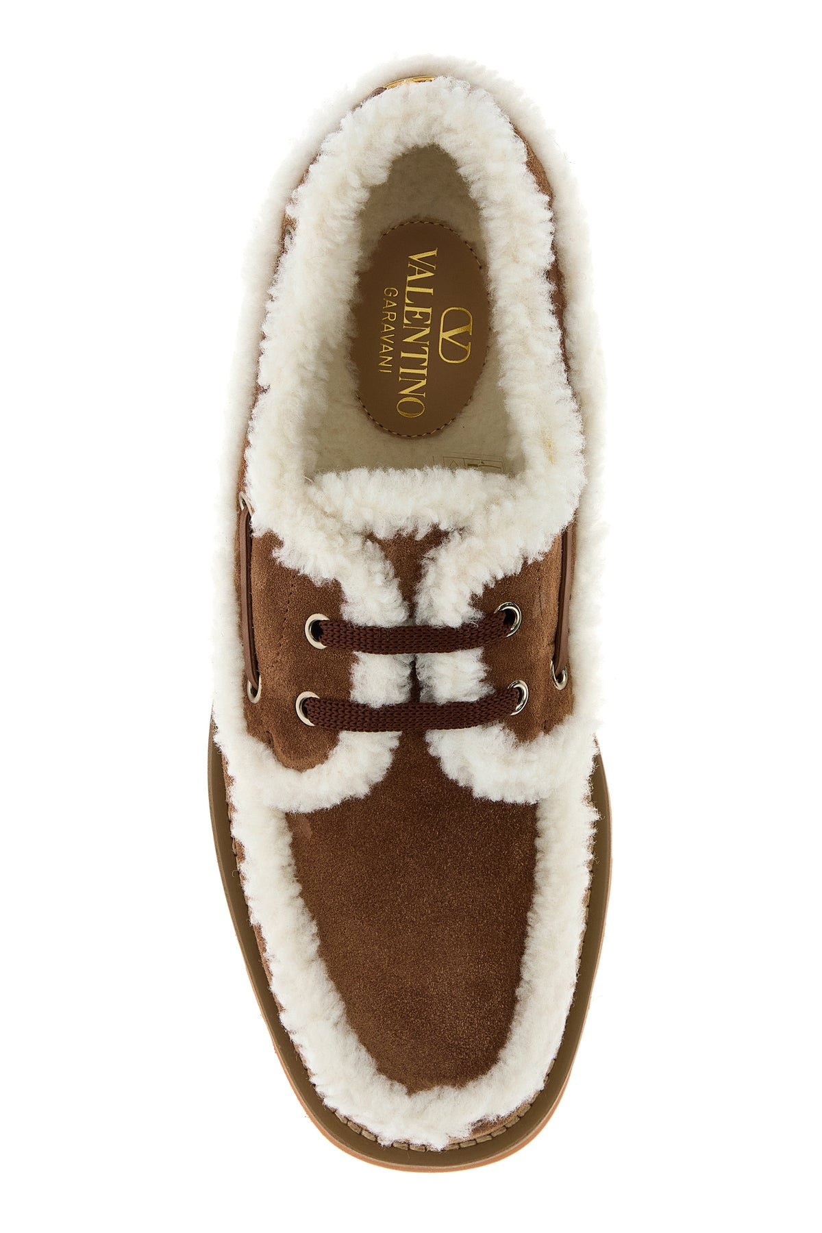 Caramel suede loafers - 4