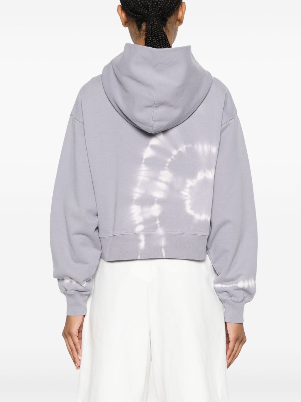 logo-print cropped hoodie - 4