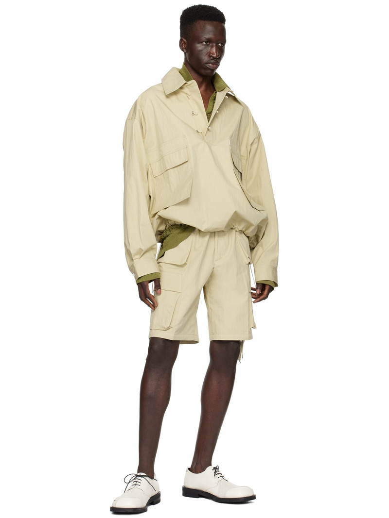 BONSAI Beige Cargo Shorts outlook
