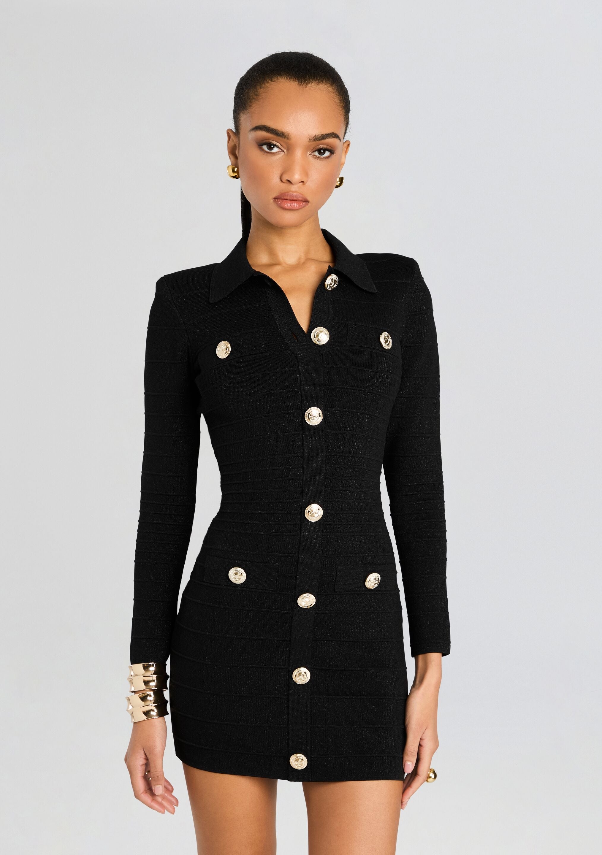 MAGGIE BANDAGE KNIT DRESS - 4