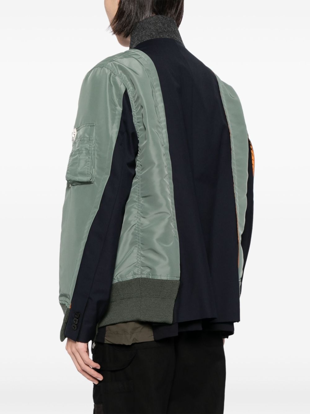 contrast-panel jacket - 4