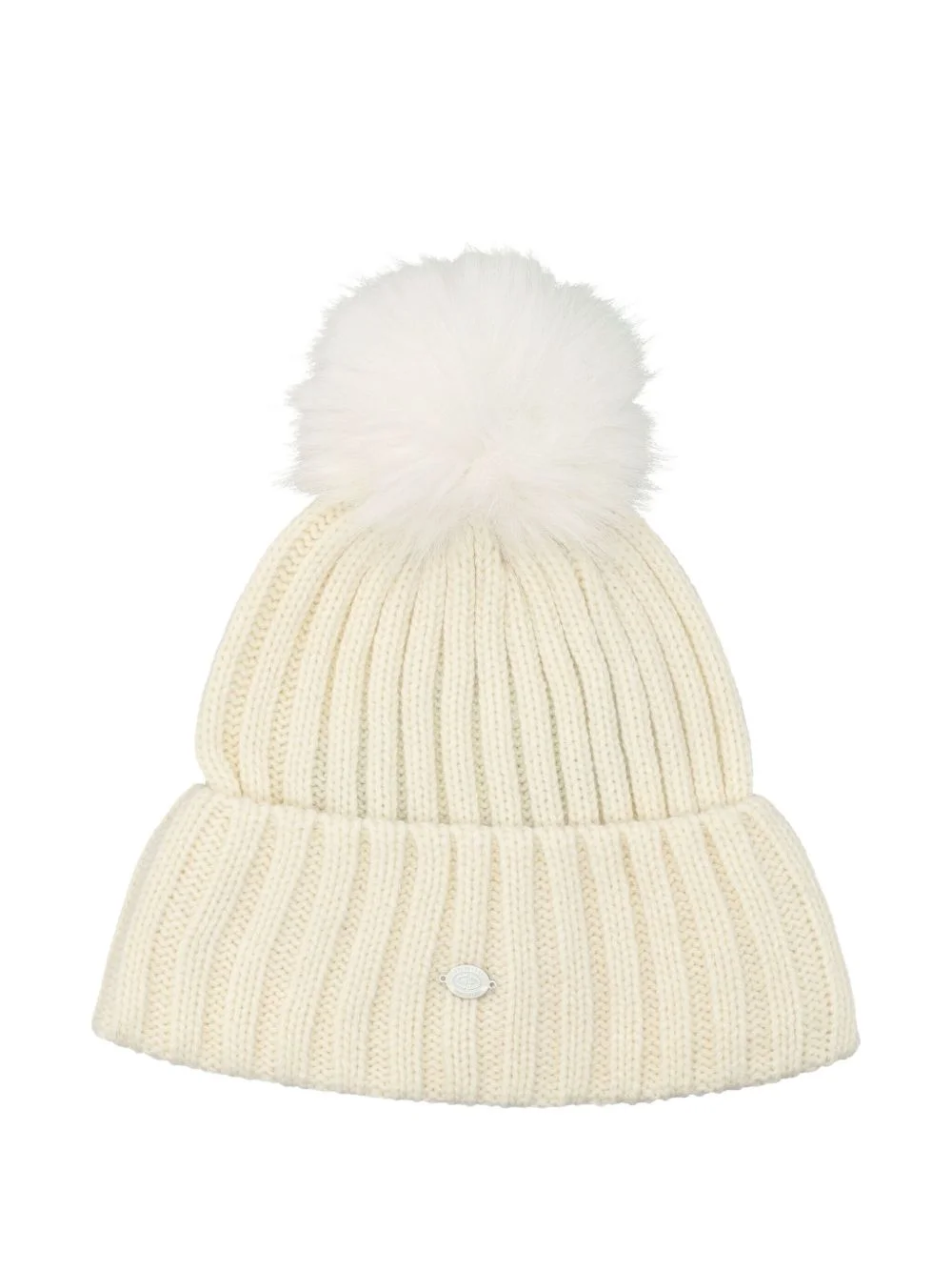 pompom ribbed beanie - 1