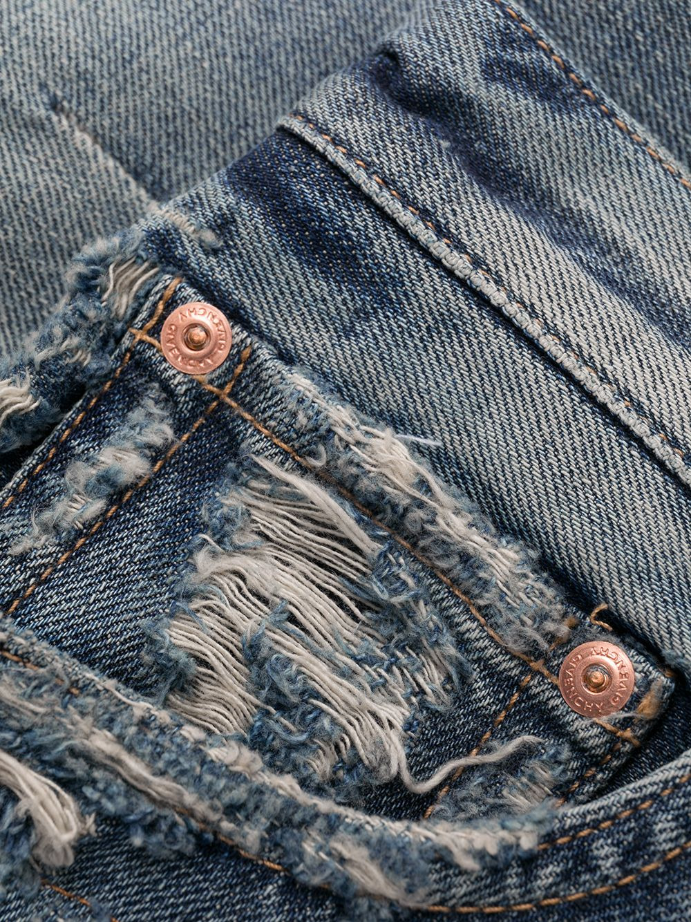 cropped straight leg jeans - 6