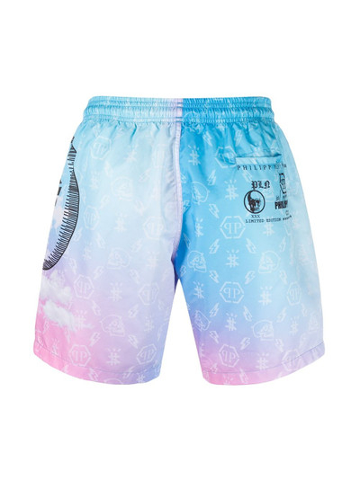 PHILIPP PLEIN monogram print swimshorts outlook