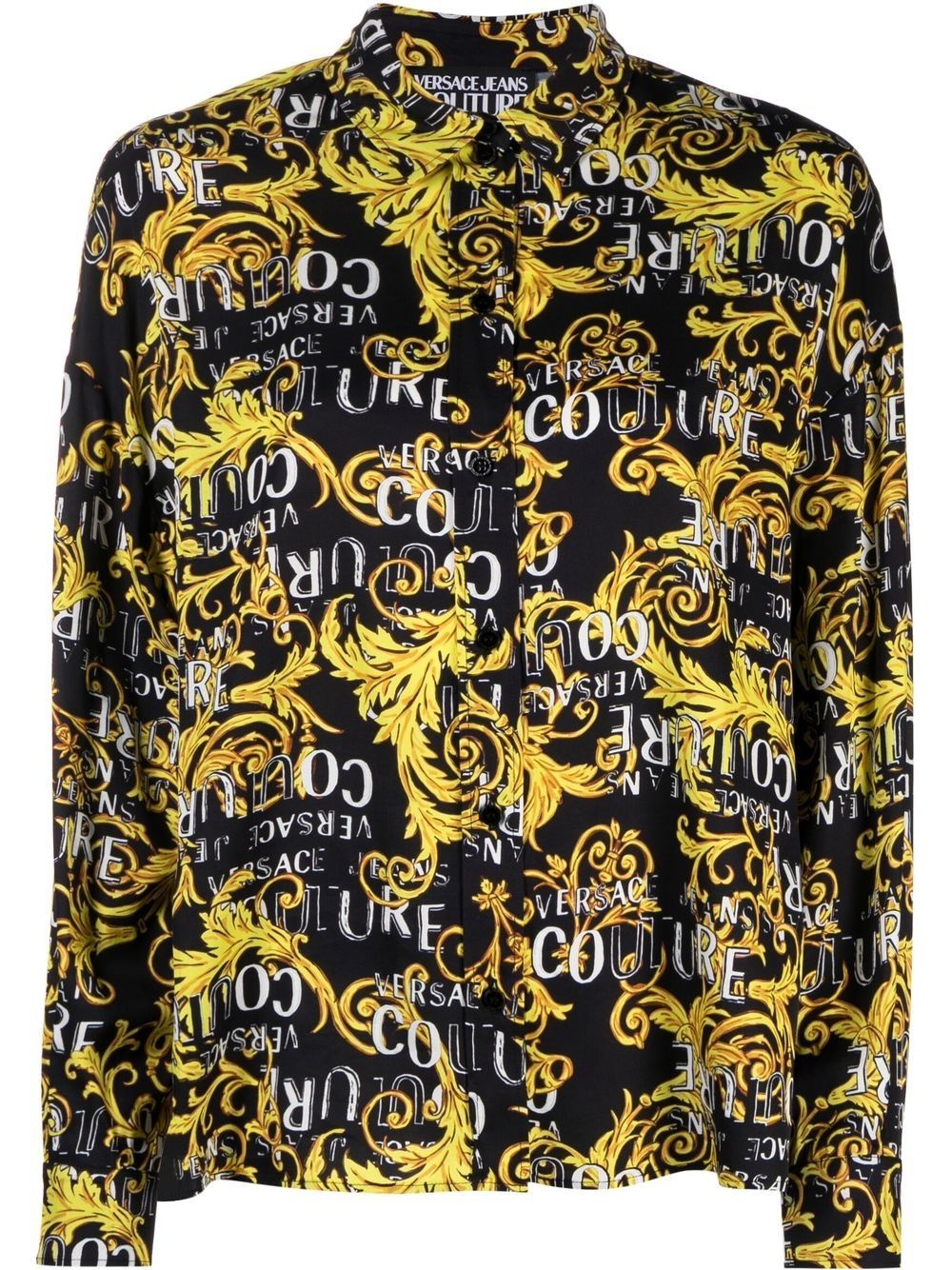 baroque logo-print shirt - 1