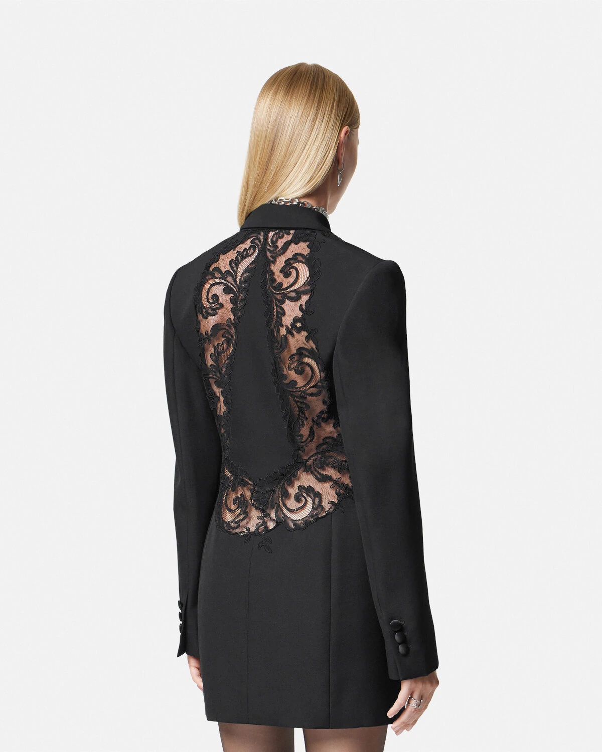 Barocco Lace Blazer Dress - 5