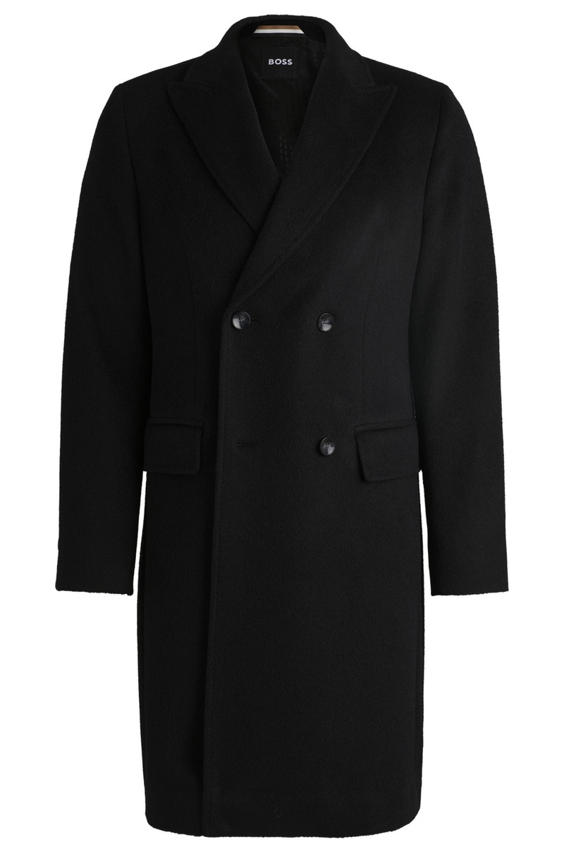 DOUBLE-BREASTED COAT IN AN ALPACA BLEND 1