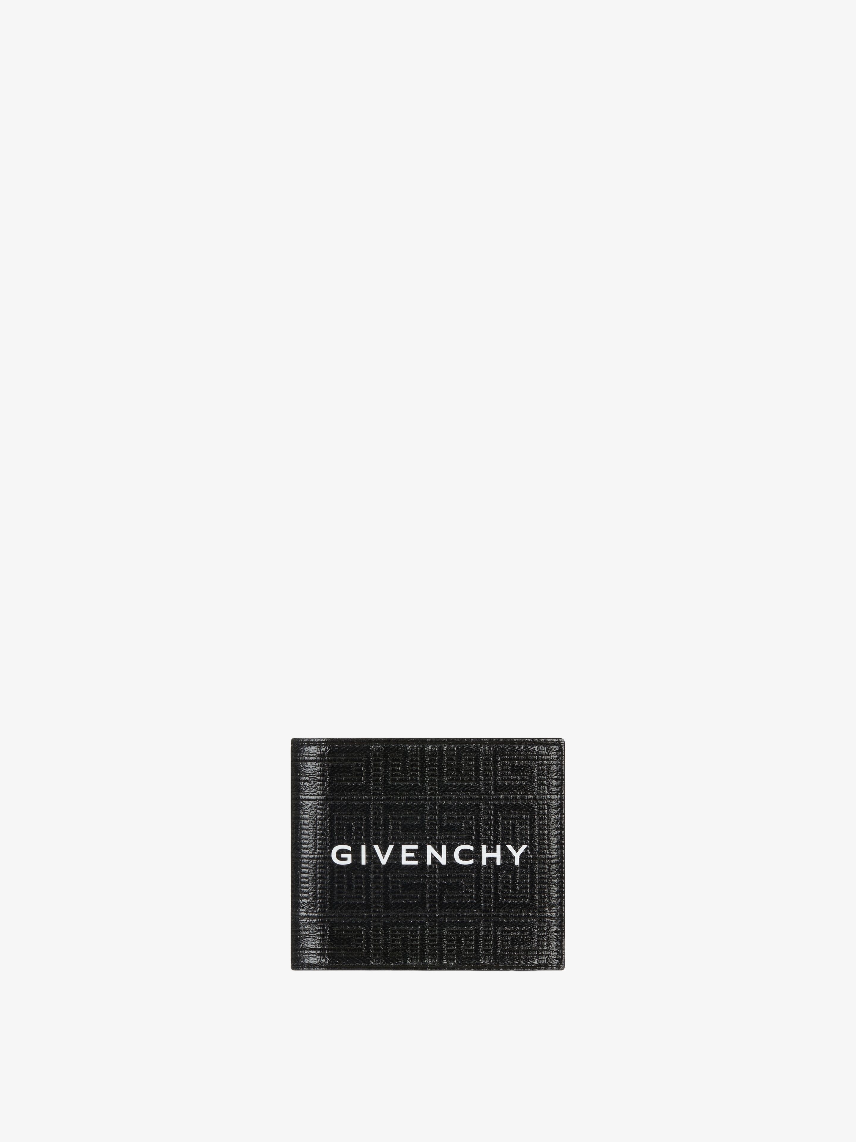 BIFOLD WALLET IN 4G COATED CANVAS AND LEATHER - 1