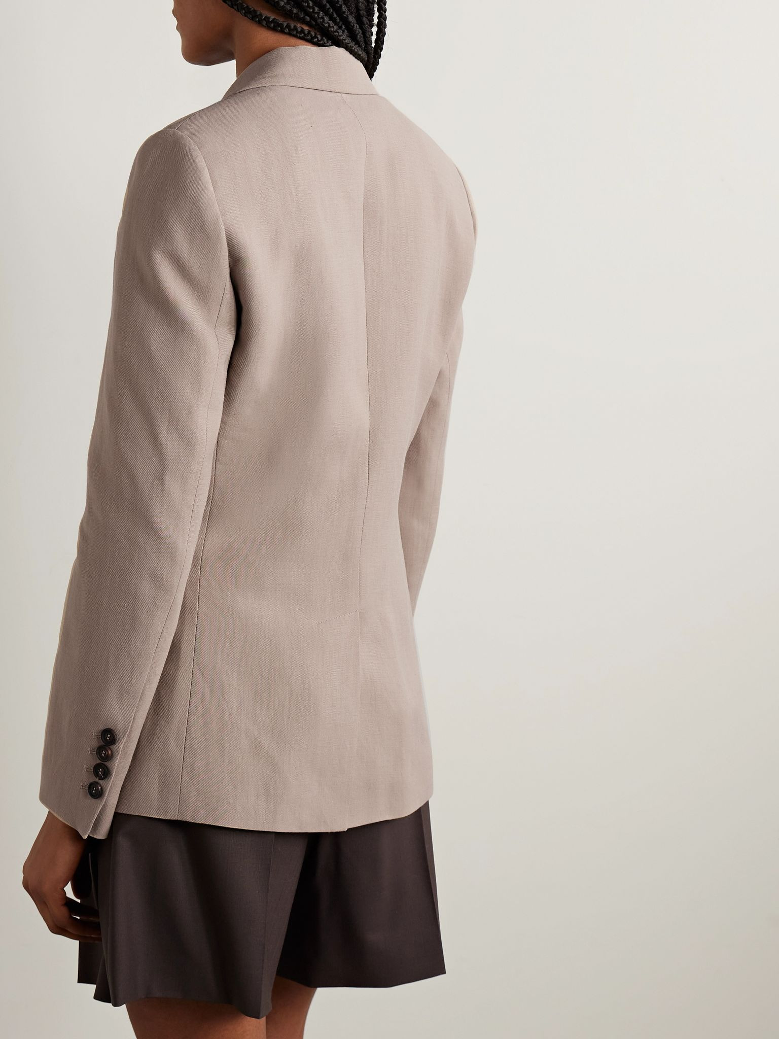 Twill blazer Beige - 4