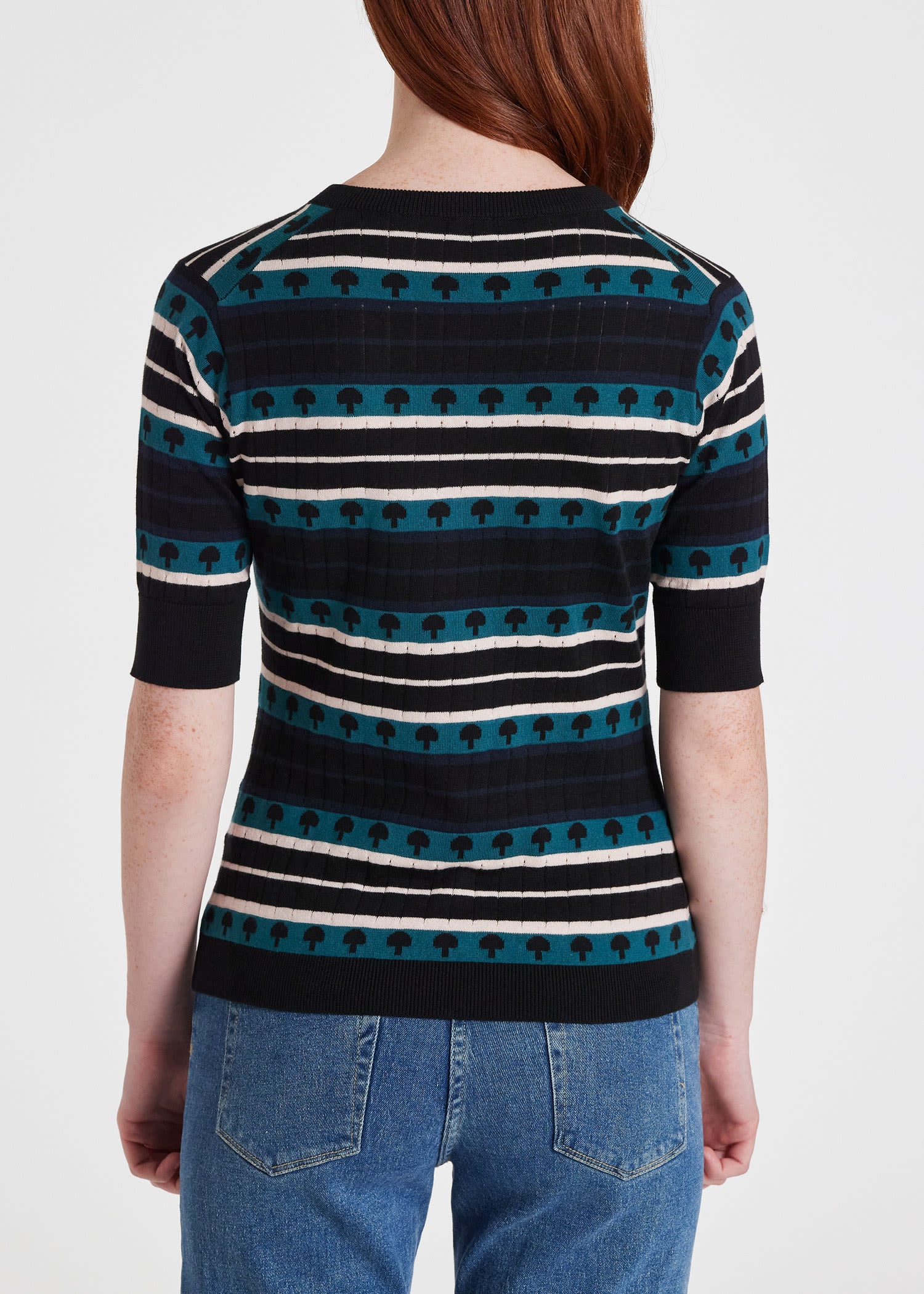Mushroom Stripe Knit Top - 5
