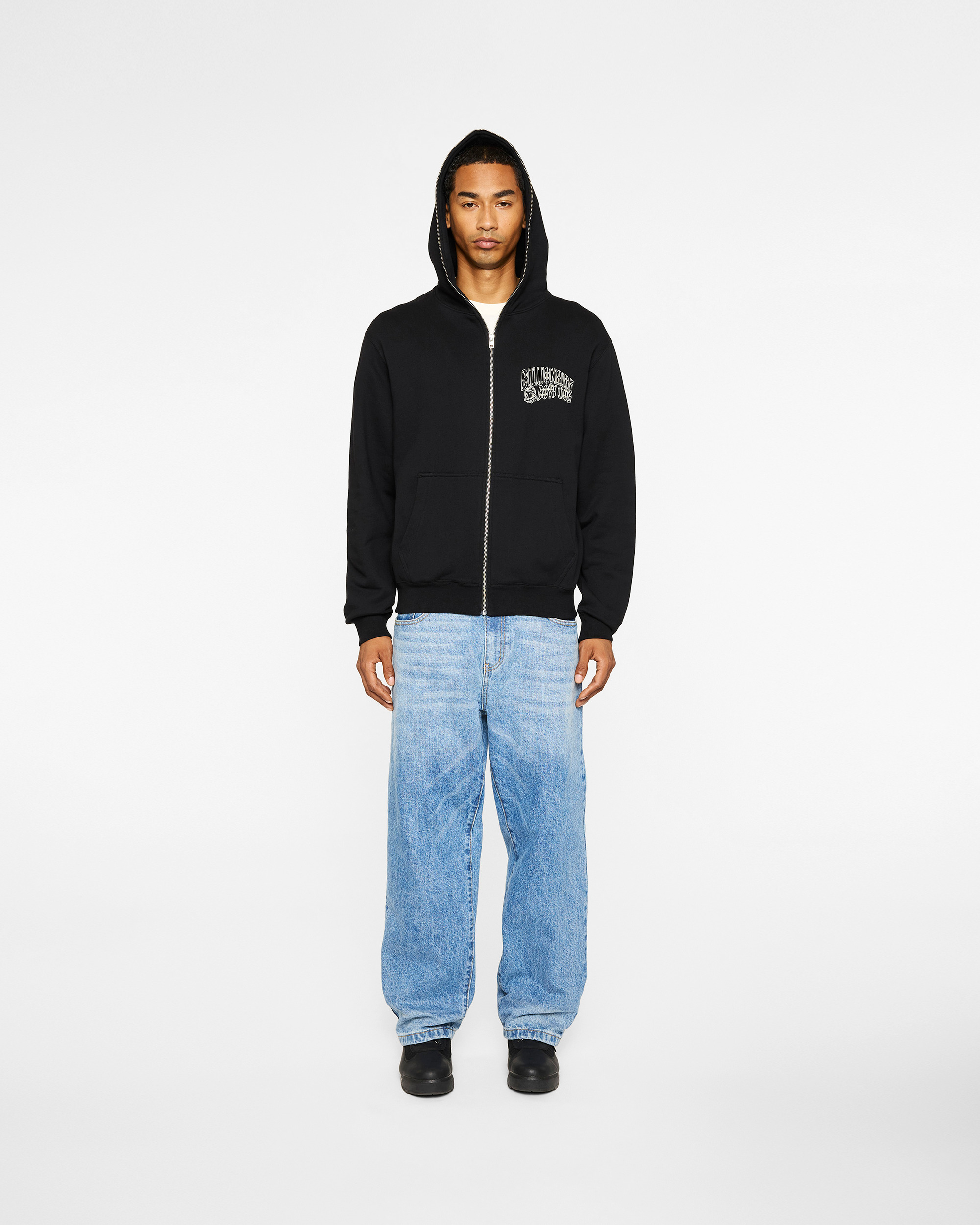 SMALL CURVE ZIP HOODIE - 3