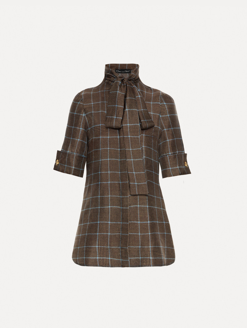 PRINCE OF WALES SILK BLOUSE 1