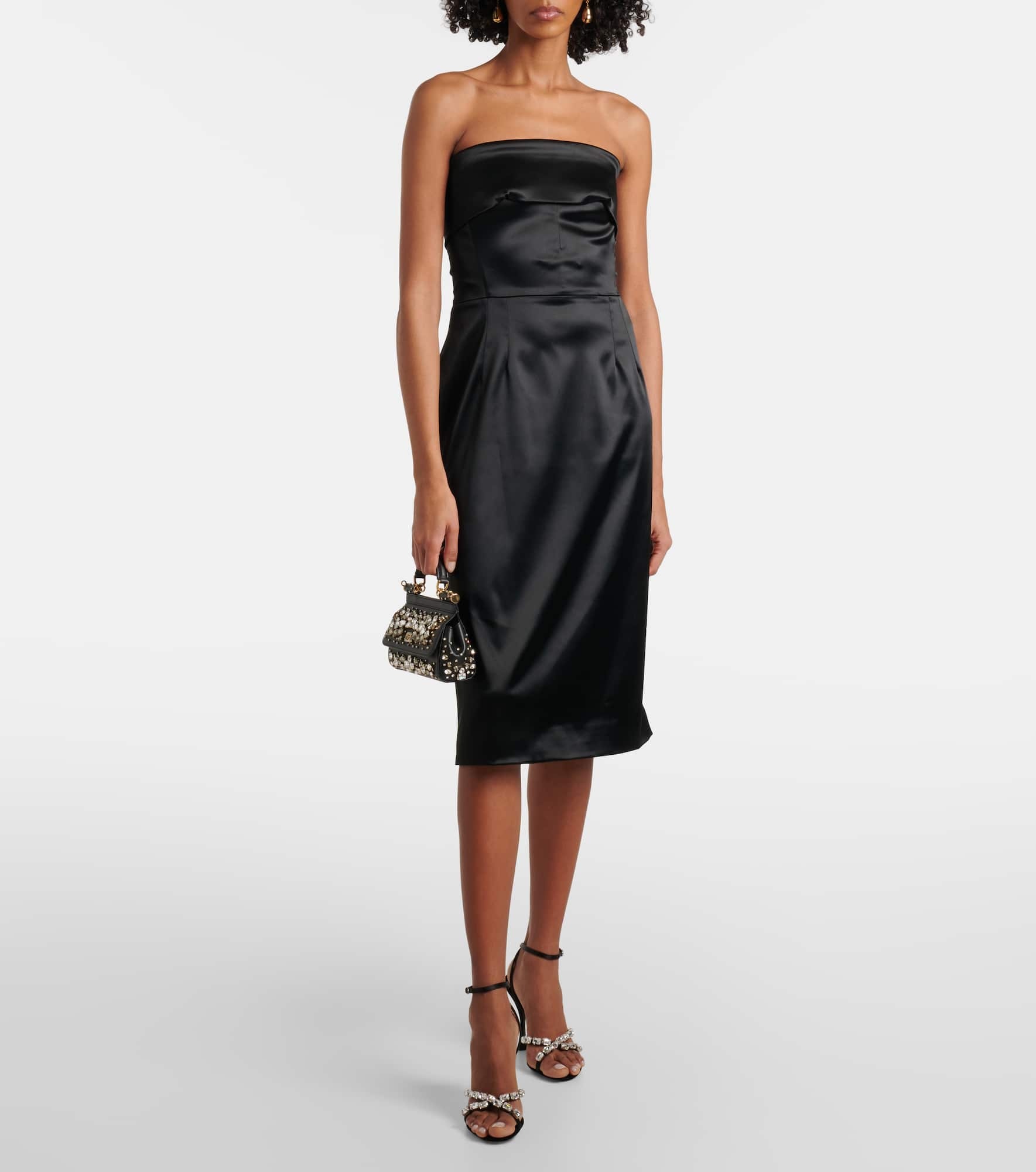 Satin bustier dress - 2